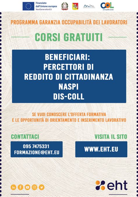 Programma Gol Garanzia Di Occupabilit Dei Lavoratori Percorsi Di