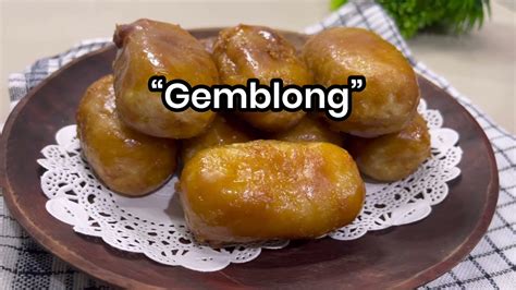 GEMBLONG EMPUK Gemblong Ketan Putih Gula Merah YouTube