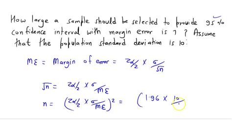 Solved How Large A Sample Should Be Selected To Provide Confidence