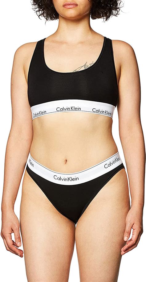 Calvin Klein Women S Modern Cotton Bralette And Bikini Set Large