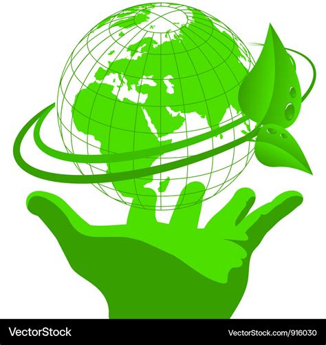 Ecology of the planet earth Royalty Free Vector Image