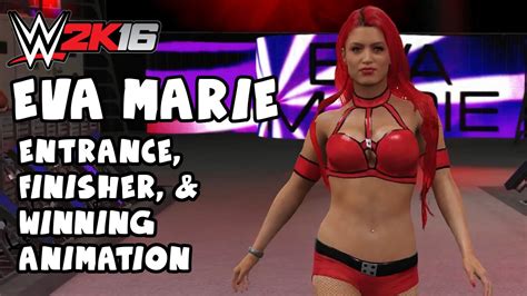 Wwe K Eva Marie Entrance Signature Finisher Winning Animation