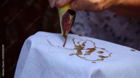 process of making batik painting at Batik Seno Yogyakarta. Create and ...