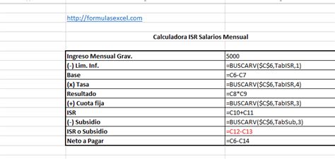 Fórmula Para Calcular El Isr En Excel Gestiona Tus Impuestos Con Precisión