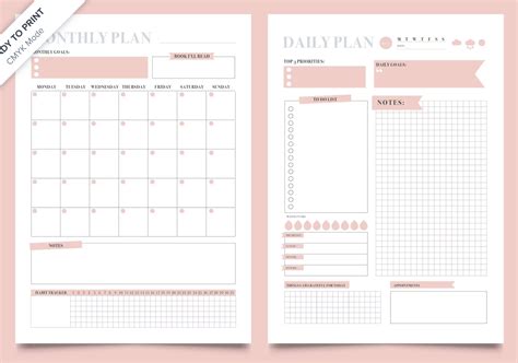 15 best & Free Monthly Planners to Get You Organized - Inspiration & Productivity for Everyone