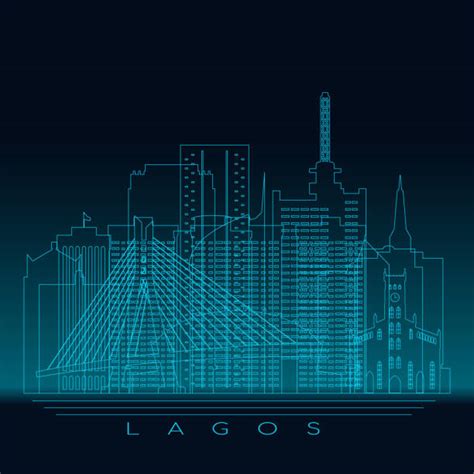 Lagos Nigeria Skyline stock vectors - iStock