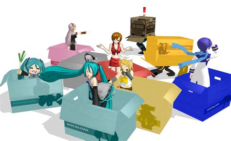 Vocaloid Cardboard Boxes Dl By Metalmiku2 On Deviantart