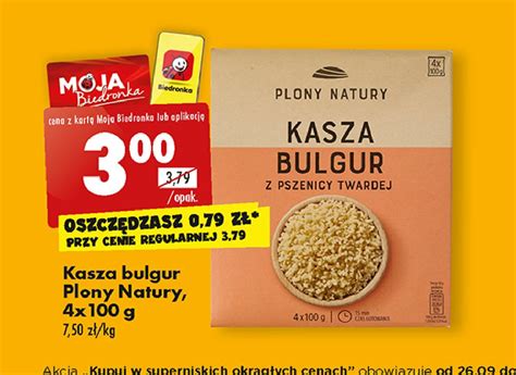 Kasza Bulgur Z Pszenicy Twardej Plony Natury Cena Promocje Opinie