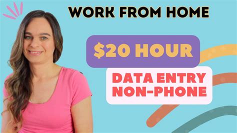 20 Hour Non Phone Data Entry Work From Home Remote Job 2023 No Degree Needed Usa Only Youtube