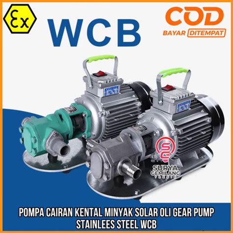 Jual Pompa WCB 75 Minyak Oli Solar Bensin Oil Cairan Kental Gear Pump