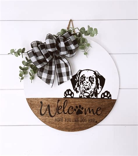 Custom Made Dog Welcome Sign Etsy