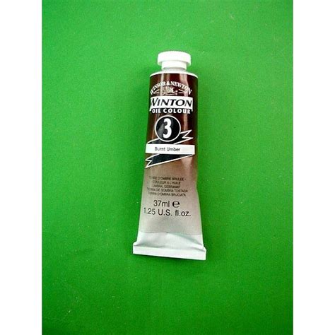 WINTON OIL COLOUR BURNT UMBER WINSOR NEWTON exract061 底値楽器屋