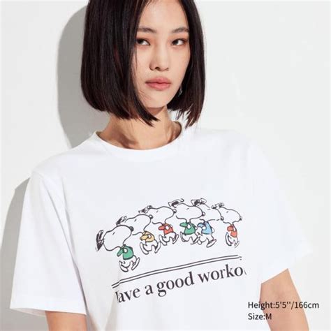 女裝 Peanuts Sports Club Ut印花t恤短袖 Uniqlo 比價 Uq 搜尋