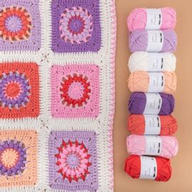 Yarn And Colors Haakpakket Blossom Baby Blanket Haakpakket Dekens