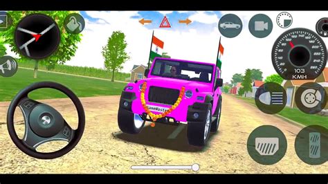 Dollar Song Modified Mahindra Pink Thar Indian Cars Simulator 3D