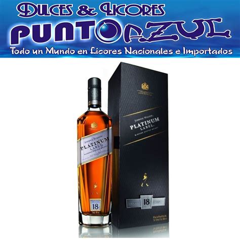 WHISKY JOHNNIE WALKER SELLO PLATINUM 18 AÑOS 750 ML PuntoAzul