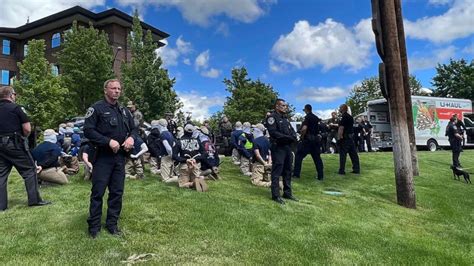 31 Arrested With Shields Riot Gear Near Pride Parade In Idaho Abc News