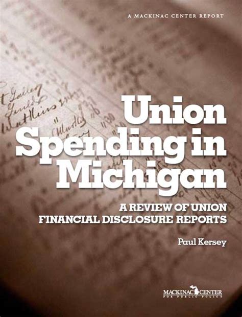 Introduction Union Spending In Michigan A Review Of Union Financial