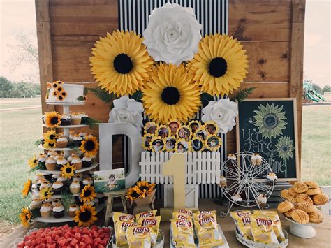 Sunflower Themed Birthday Party