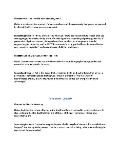 Outliers The Story of Success 2 - Chapter Four: The Trouble with