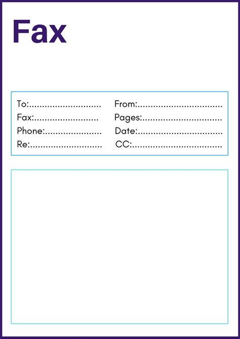 Free Printable Fax Cover Sheet