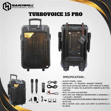 Portable Speaker Turbovoice Pro Hardwell