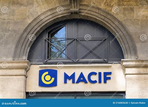 Macif Logo Brand And Text Sign Front Of Entrance Agency French Mutual