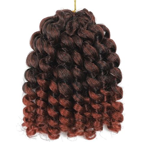 Wand Curl Crochet Braids Hair 8 Inch Jamaican Wand Curl Ombre Crochet Hair Jamaican Bounce