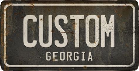 Georgia License Plate Custom – Spicher and Company