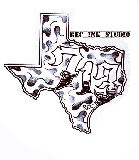 #Texasmade #htown #713 #screwston #tattooflash by TXREC on DeviantArt