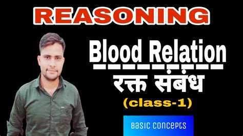 Reasoningblood Relation रक्त संबंधclass 1by Shilesh Yadav Sir