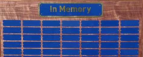 Classic Engraving - Large Custom Perpetual Plaques & Donor / Memorial Walls