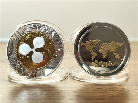 Xrp Ripple Physical Crypto Coin Silver And Gold Etsy