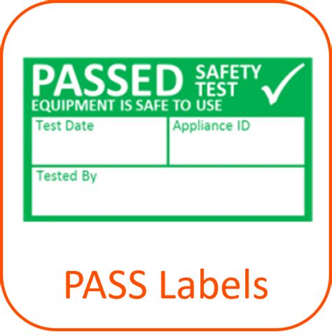 PAT Test Labels Pack Of 500 PASS Priory Training Academy