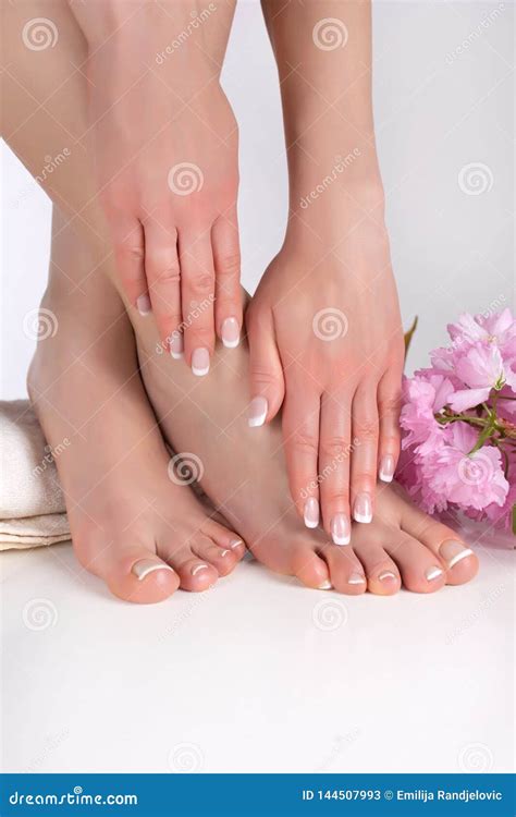 Indulge In Luxury French Manicure And Pedicure For Beautiful Hands And