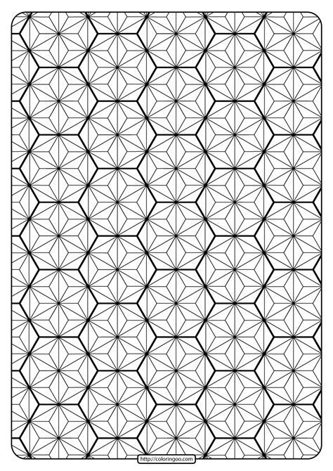 Printable Geometric Pattern Pdf Coloring Page 023 Geometric Tattoo