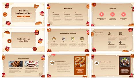 Bakery Business Plan Free Google Slides Powerpoint Templates