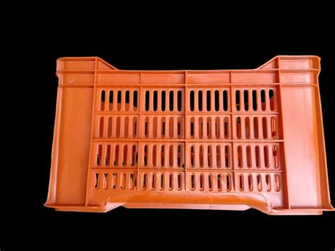 Green Fruit And Vegetables Plastic Crates Outer Dimension LXWXH