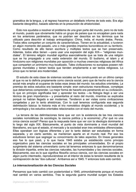 Wallerstein Abrir Las Ciencias Sociales Pdf