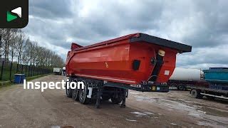 Kässbohrer DL 3 axles Liftachse 27m3 tipper semi trailer for sale