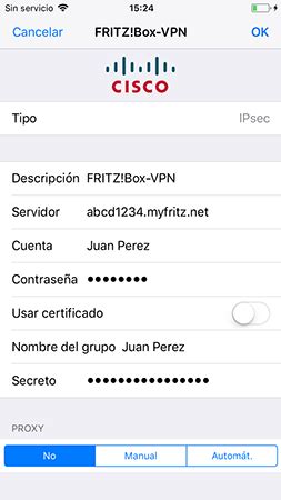 Configurar IPSec VPN Para El FRITZ Box En Un IPhone O IPad FRITZ Box 7682