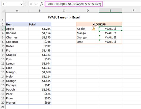 Value Error In Excel Causes And Fixes