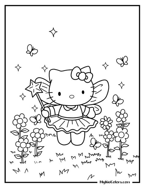 kitty coloring sheets printable  pages