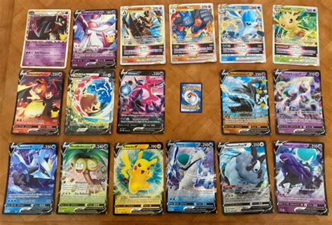 LOT 17 CARTES Pokémon JUMBO grand format Dracaufeu de Peter Pikachu