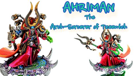 Painted Ahriman The Arch Sorcerer Of Tzeentch Thousand Sons Warhammer