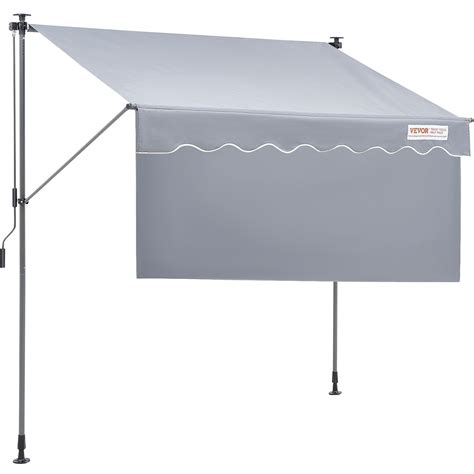 Manual Retractable Awning, 78" Outdoor Retractable Patio Awning