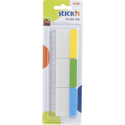 Stick N Notas Adhesivas Banderitas Filling Tabs 3 Colores PaperStop