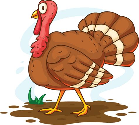 Turkey Meat Cartoon Illustration Thanksgiving Turkey Vector Png