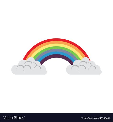 Rainbow icon Royalty Free Vector Image - VectorStock