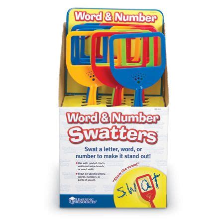 Word Number Swatters Set Of Learning Resources Learning